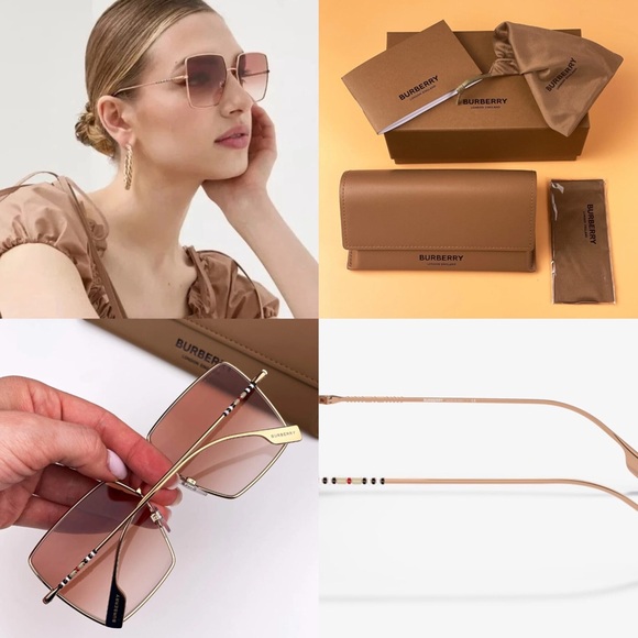Burberry Rose Gold & Pink Women Sunglasses Style Daphne CD-BE3133 size:58:16:140